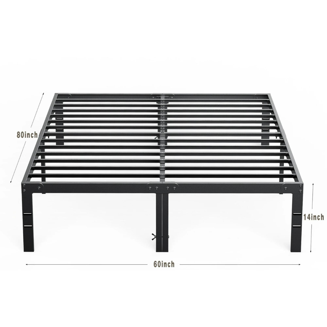 Queen Platform Bed Frame With Ample Storage Space