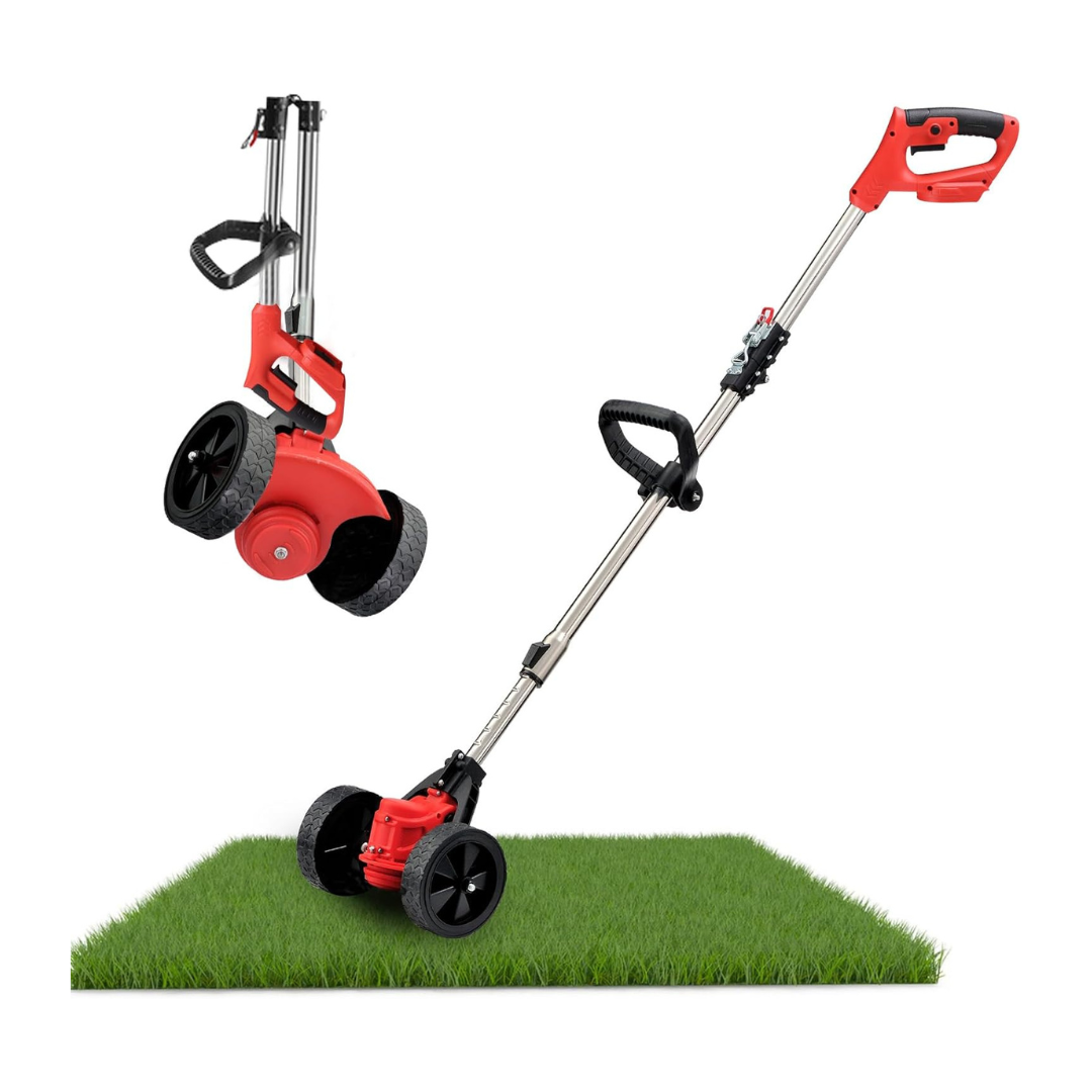 Sanjian 3-in-1 Battery Powered Cordless Grass Trimmer (Red)