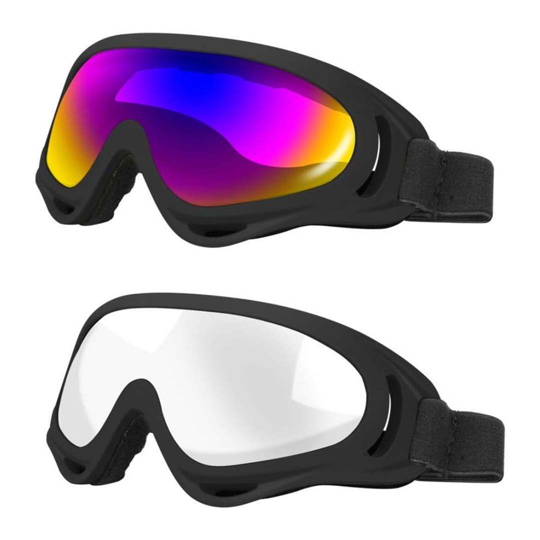 2 Pack Ski Snowboard Motorcycle Goggles