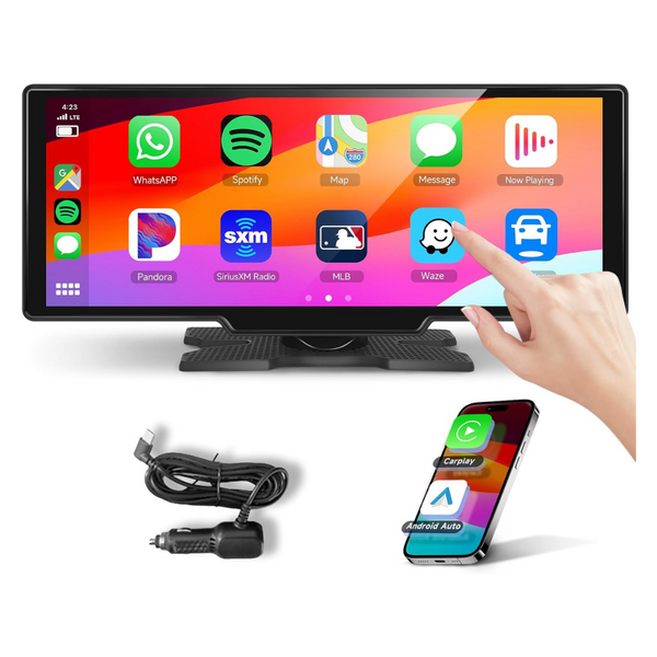 Portable Wireless 10.26" 1080P IPS Touchscreen Carplay Screen