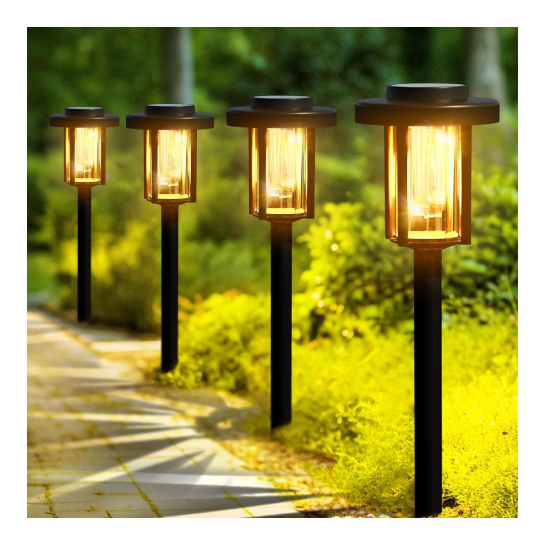 8-Pack IP65 Waterproof Auto On/Off Bright Solar Garden Lights