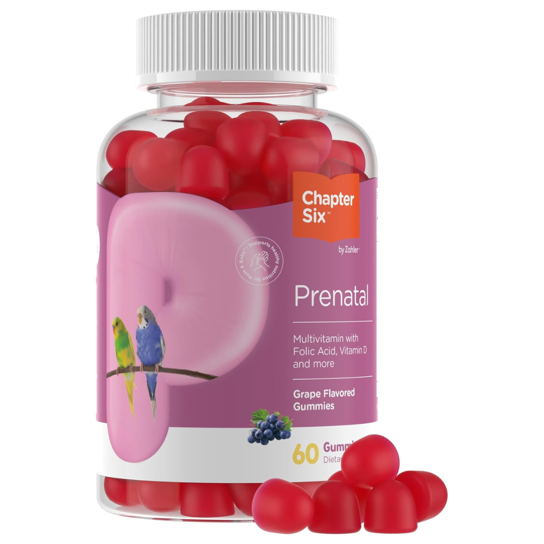 60-Count Zahler Women's Prenatal Gummies Vitamins (Grape Flavor)