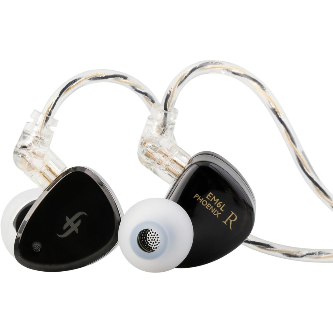 Linsoul SIMGOT EM6L 1DD + 4BA Hybrid Driver in-Ear Monitor, Gaming Earbud