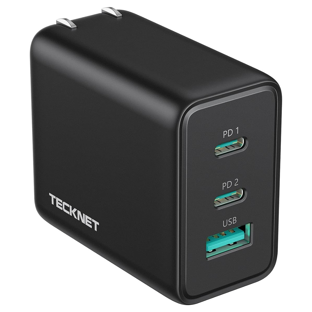 TECKNET 65W PD 3.0 GaN USB C Charger