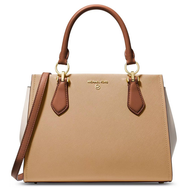 Michael Kors Marilyn Medium Leather Satchel Bag (2 Colors)