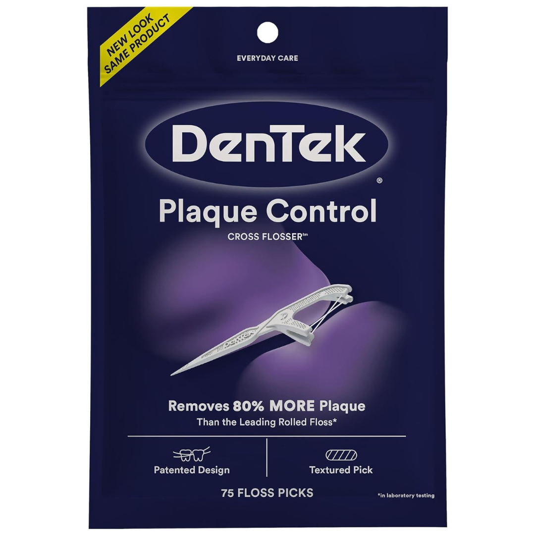 75-Count DenTek Cross Flosser Plaque Control Floss Picks