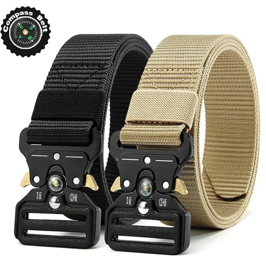 2-Pack Men's Military Style Tactical Belts