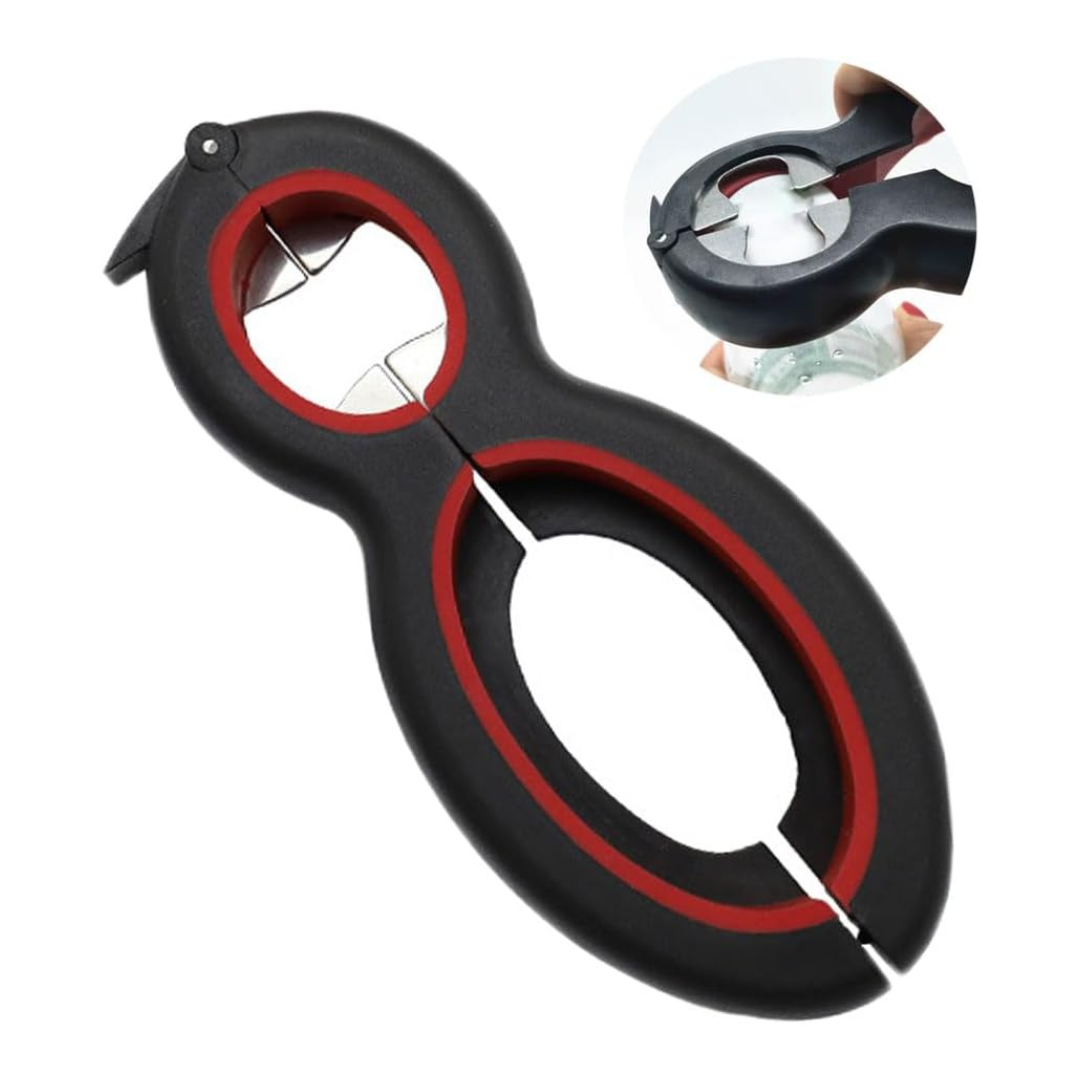 Adjustable Manual Multifunctional Jar Opener With Easy Pull Ring