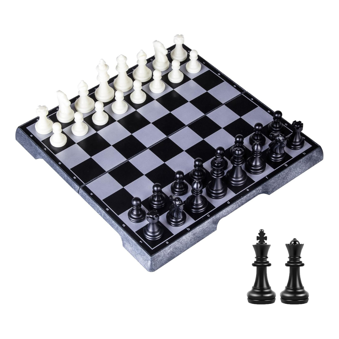 7.6'' Portable Upgrade Plastic Folding Magnetic Travel Chess Set