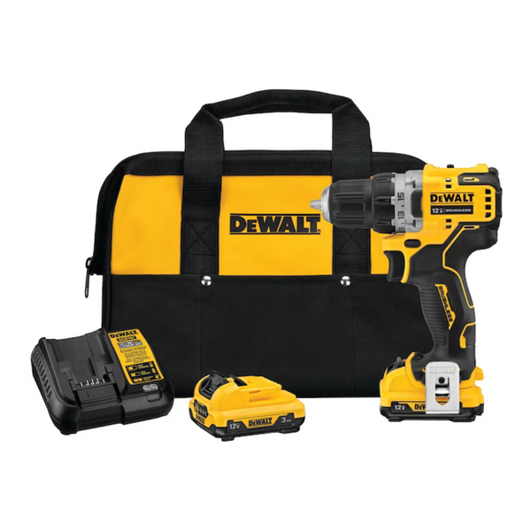 DEWALT XTREME 12V MAX* Cordless Drill/Driver Kit, 3/8" (DCD701F2)