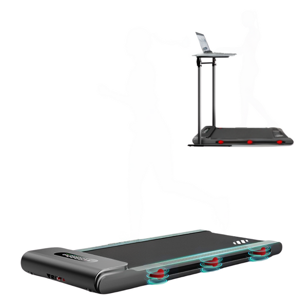 2 In 1 Under Desk Walking Pad Treadmills With 300Lbs Capacity