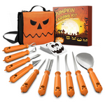 36-Piece imarku Pumpkin Carving Tool Kit With Stencils & Bag