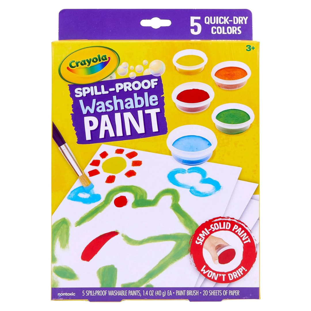 Spill Proof Washable Paint Set For Kids