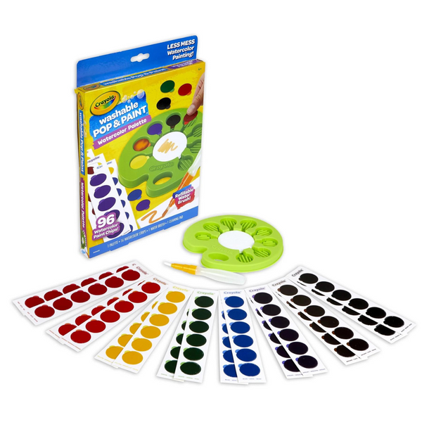 Pop & Paint Washable Kids Watercolor Palette