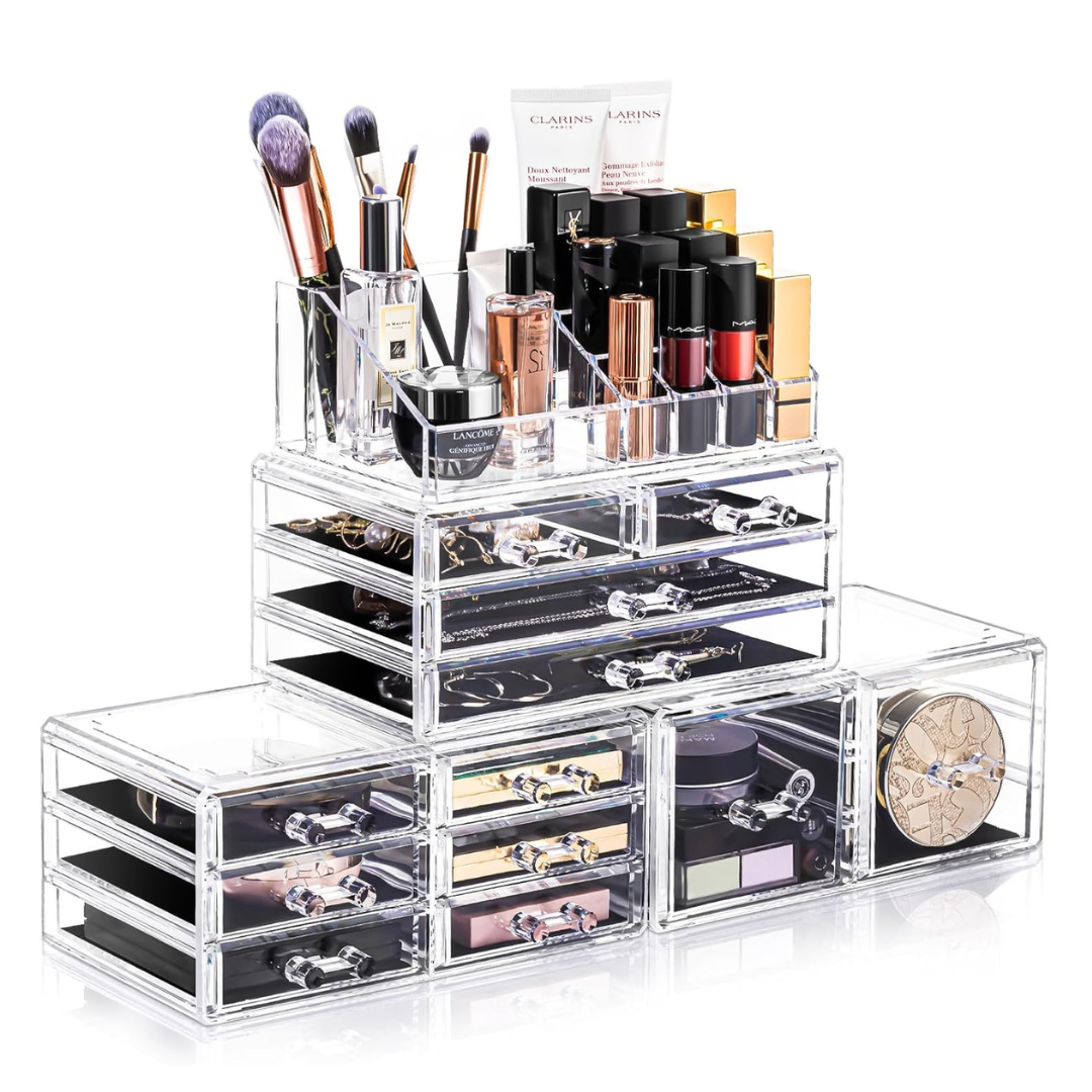 4-Piece Urmoms Acrylic Makeup Storage Box