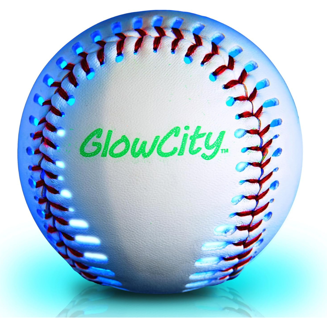 GlowCity Kids Premium Leather LED Light-Up Baseball