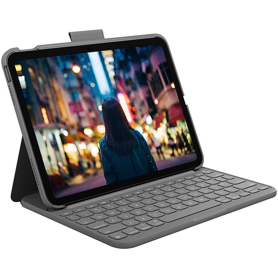 Logitech Slim Folio Keyboard Case For Apple IPad (Latest Model) (10Th Gen)