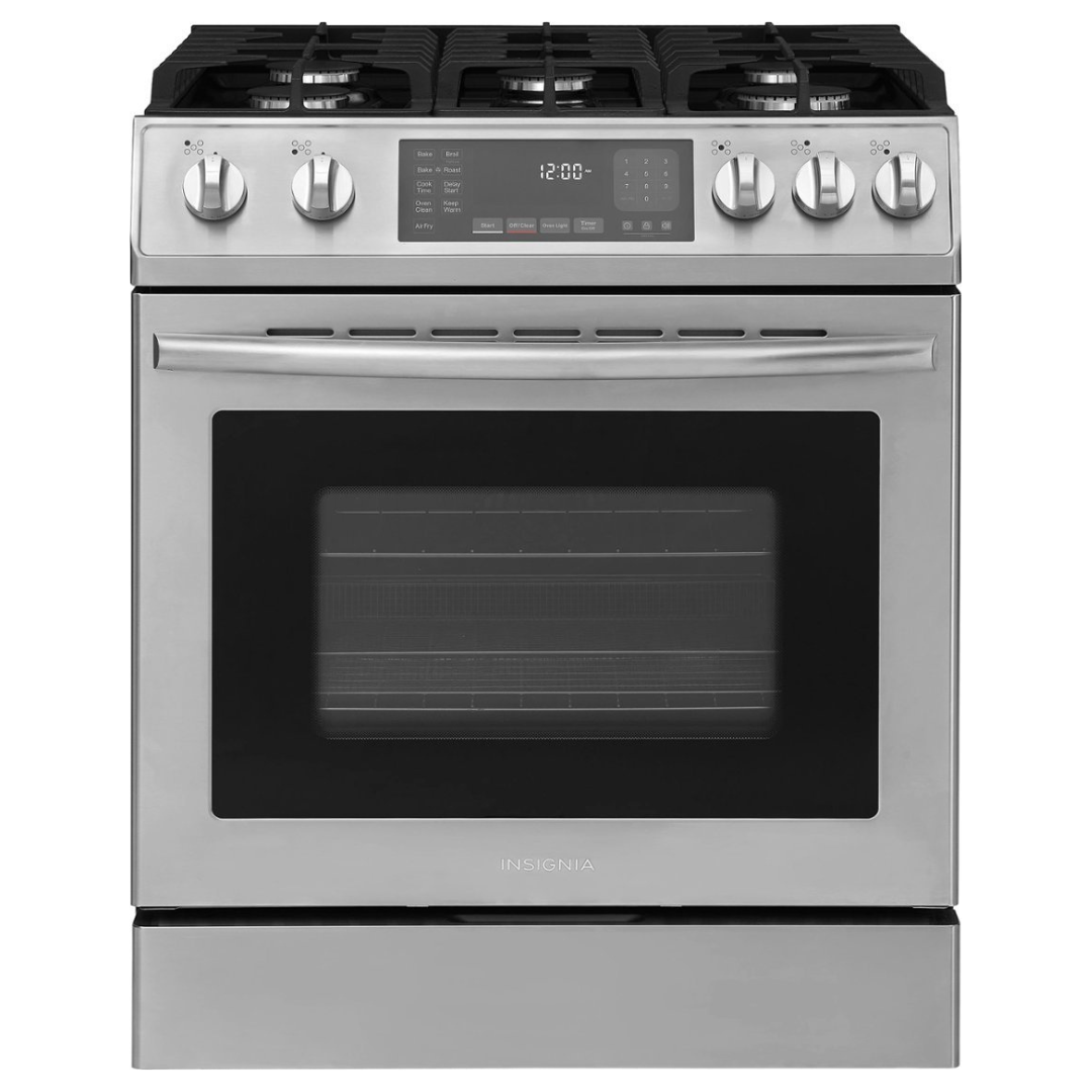 Insignia 4.8 Cu. Ft. Slide-In Gas Convection Range With Self Clean & Air Fry