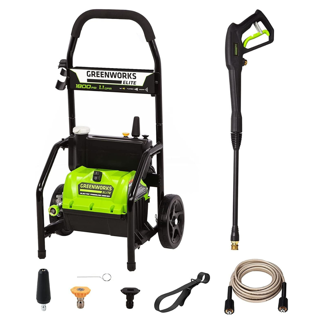 Greenworks PW-1800 1800 PSI 1.1 GPM Electric Pressure Washer