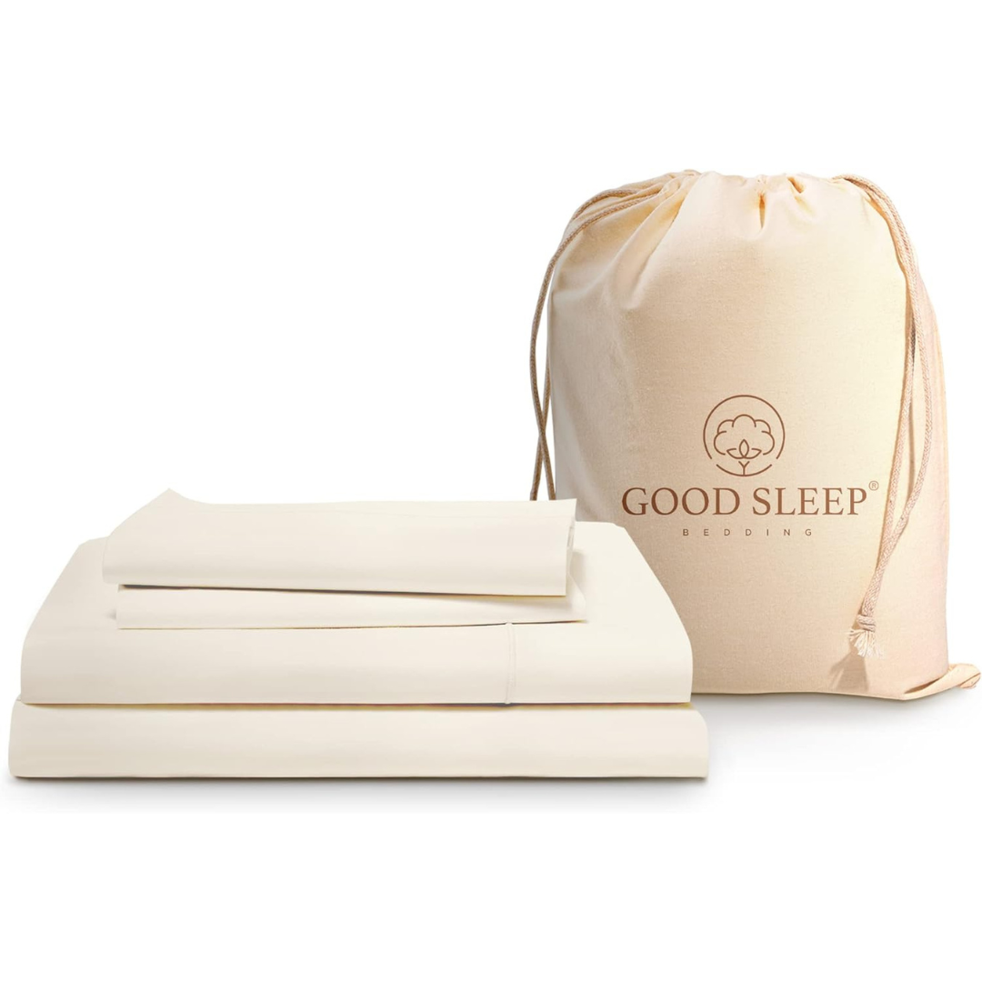 4-Piece Good Sleep Bedding 100% Viscose Bamboo Sheet Set