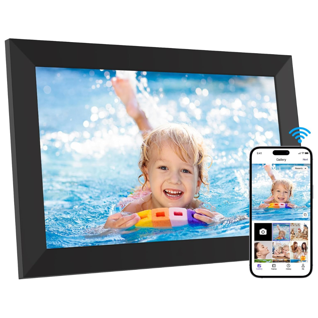 10.1" Wifi Digital Photo Frame With Built In 16GB Storage