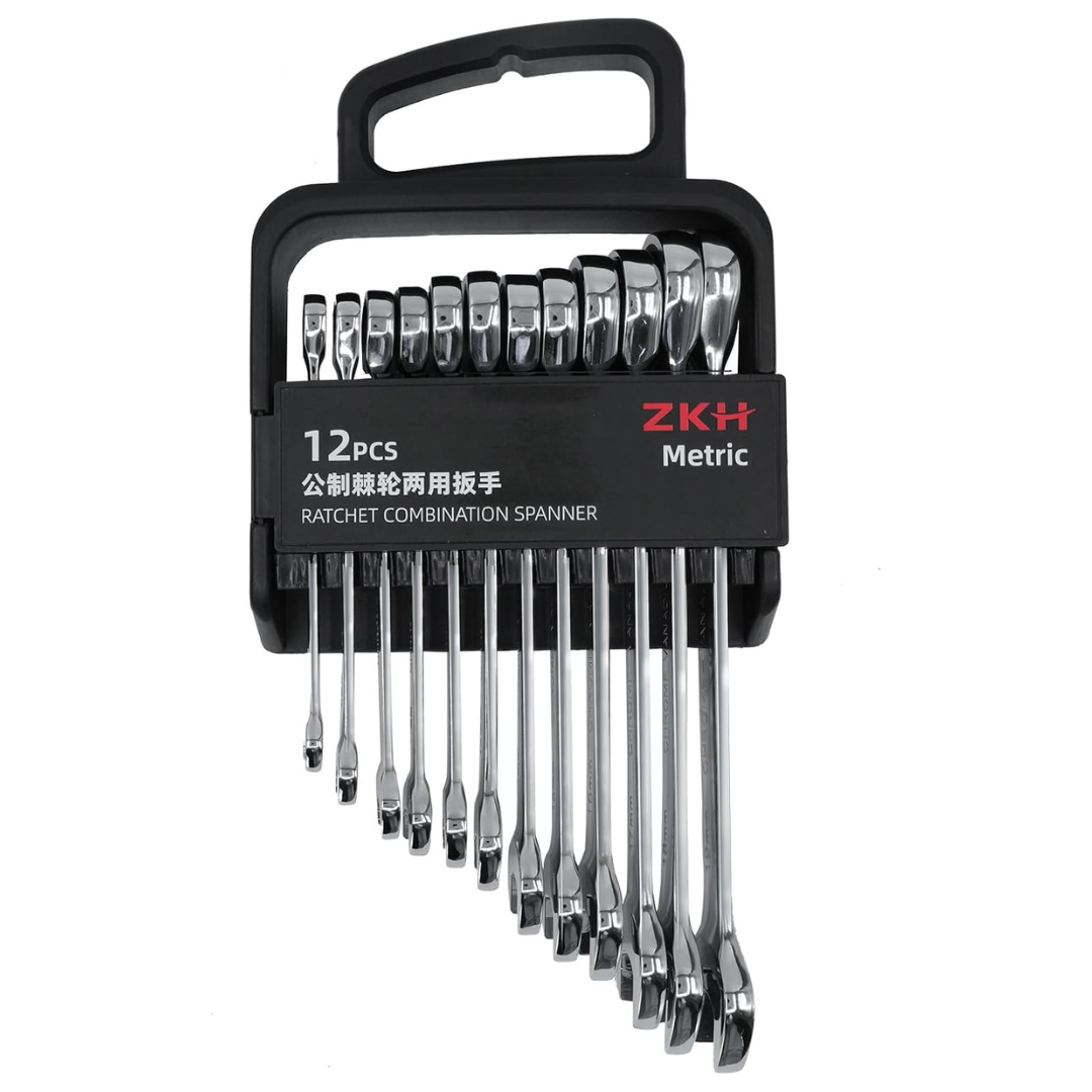 12-Piece Metric Ratcheting Wrench Set