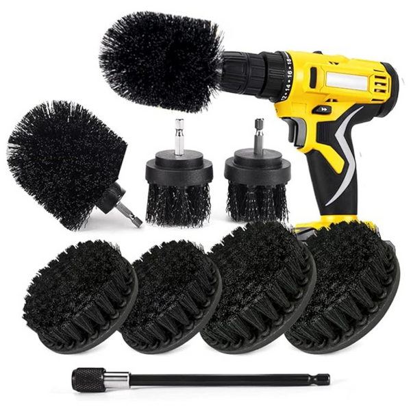 All Purpose Power Drill Scrubber Brushes Attachment Set