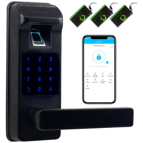 Harfo A01 5-In-1 Bluetooth Keyless Entry Fingerprint Smart Door Lock