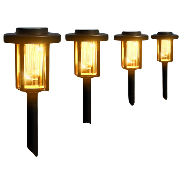 6-Pack Gigalumi Solar Powered Landscape Pathway Lights