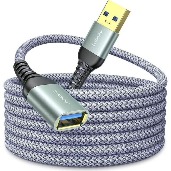 AINOPE 10 Ft USB Extension Cable, Male To Female