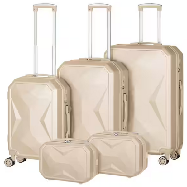 5-Piece Hikolayae Crossroad Collection Upright Luggage Set