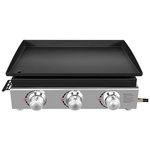 Cecarol 23" 3-Burner 25,500 BTU Propane Gas Griddle