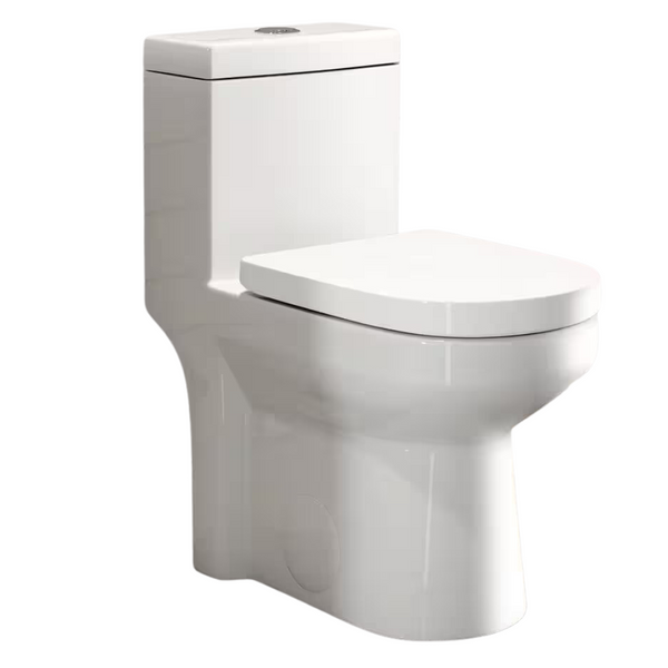 Hanikes One-Piece 1.1/1.6 GPF Dual Flush Round Toilet