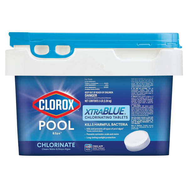 Clorox Pool&Spa XtraBlue 3" Long Lasting Chlorinating Tablets, 5lb