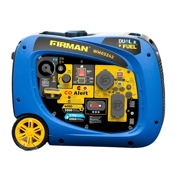 Firman 4000W Electric Start Dual Fuel Inverter Generator [Refurbished]