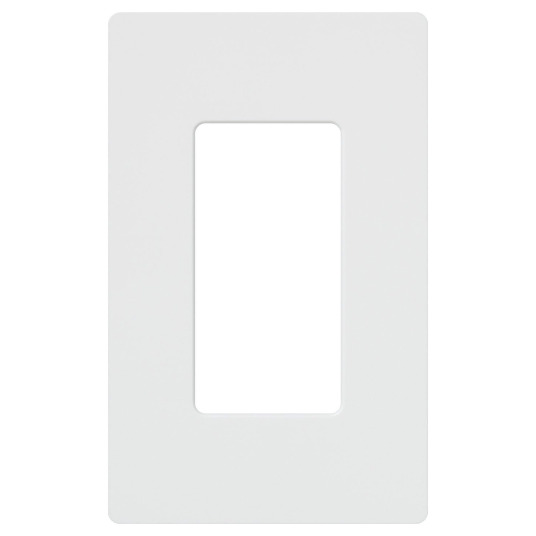 Lutron Claro 1 Gang Decorator/Rocker Wallplate (White Gloss)