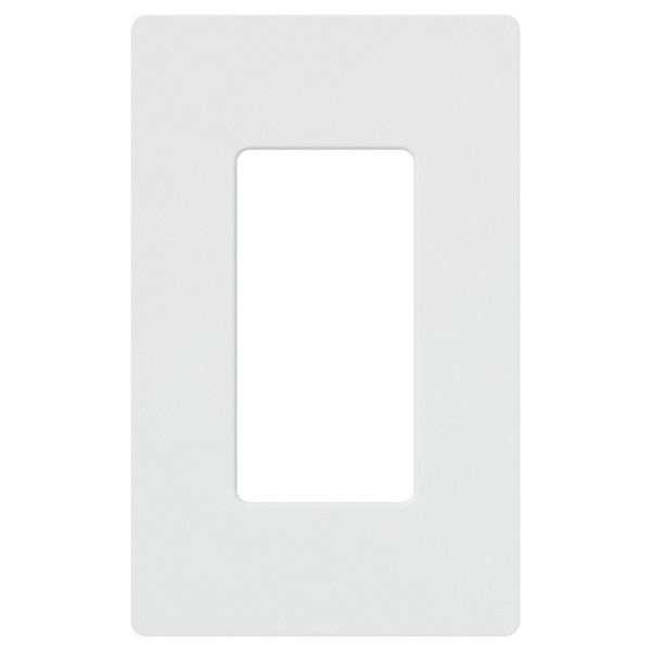 Lutron Claro 1 Gang Decorator/Rocker Wallplate (White Gloss)