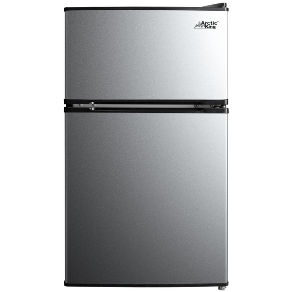 Arctic King 3.2 Cu Feet Two Door Mini Fridge With Freezer