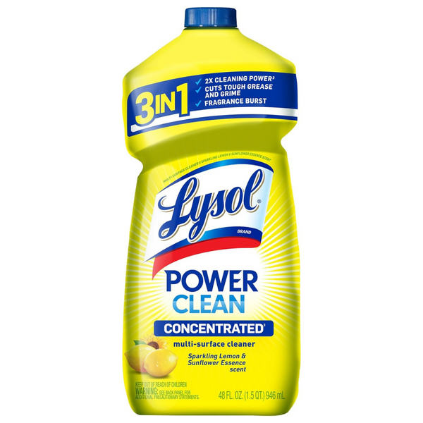 48-Oz Lysol Power Clean Multi-Surface Cleaner (Sparkling Lemon & Sunflower)