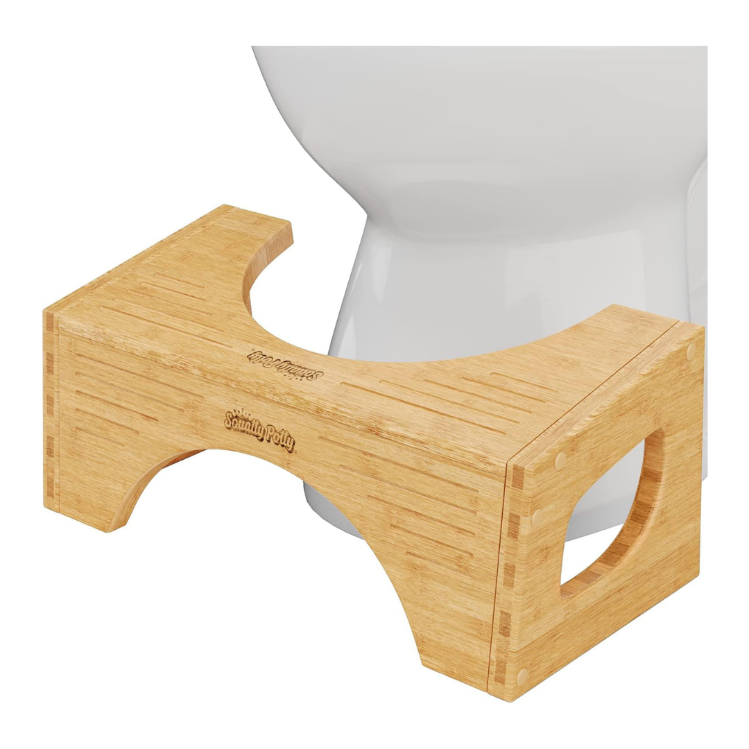 Squatty Potty 7"/9" 2-in-1 The Original Bamboo Flip Toilet Stool