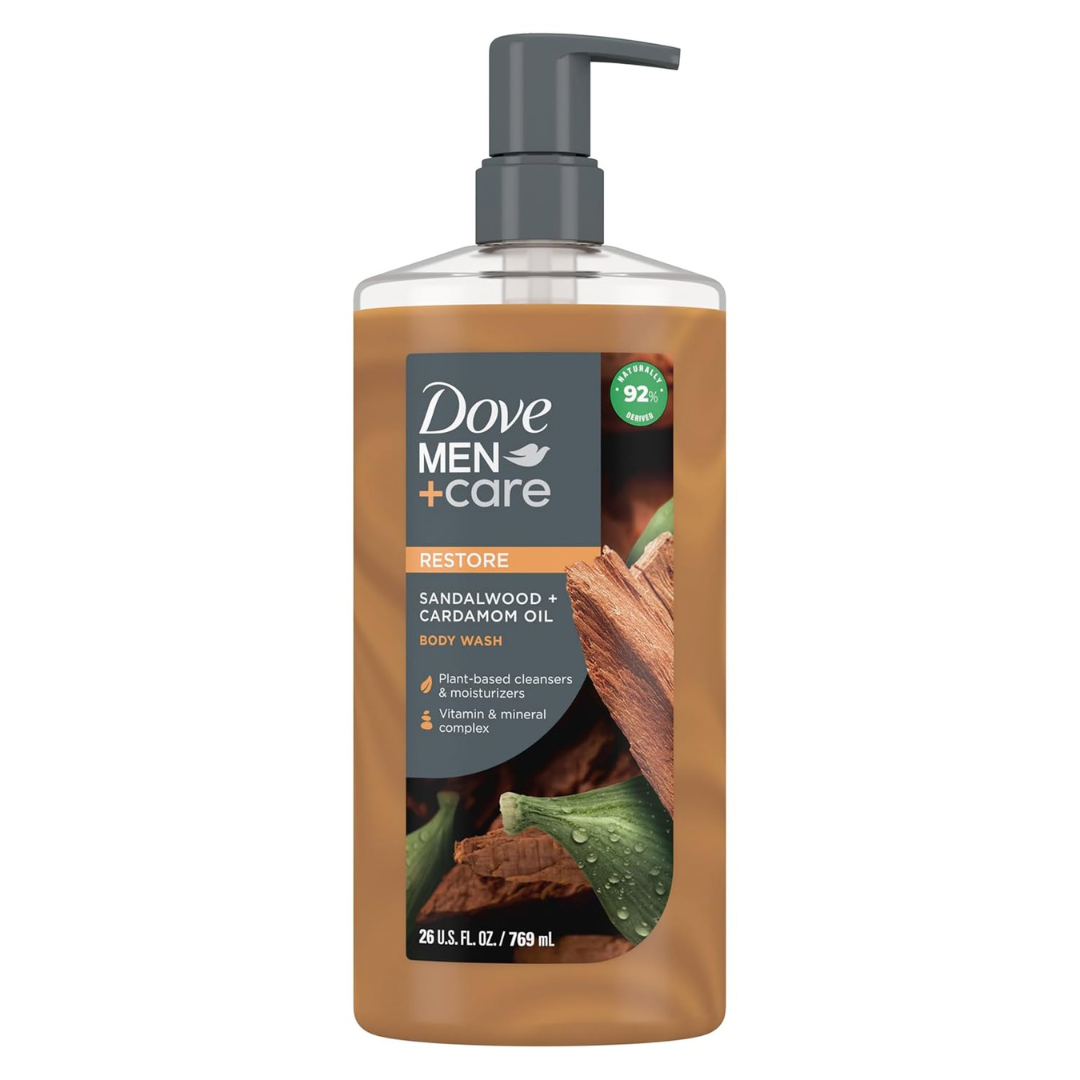 26 Oz Dove Men+Care Sandalwood Cardamom Oil Body Wash