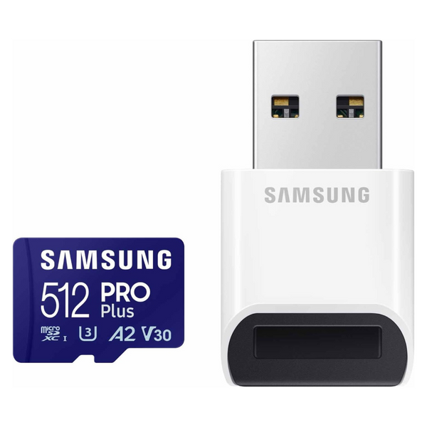 Samsung Pro Plus 512GB MicroSD Memory Card + Reader