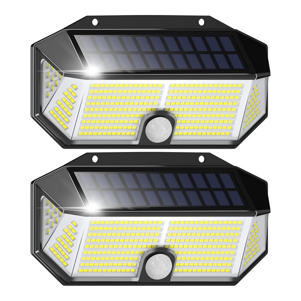 2-Pack Otdair IP65 Waterproof 310 LED Solar Outdoor Lights