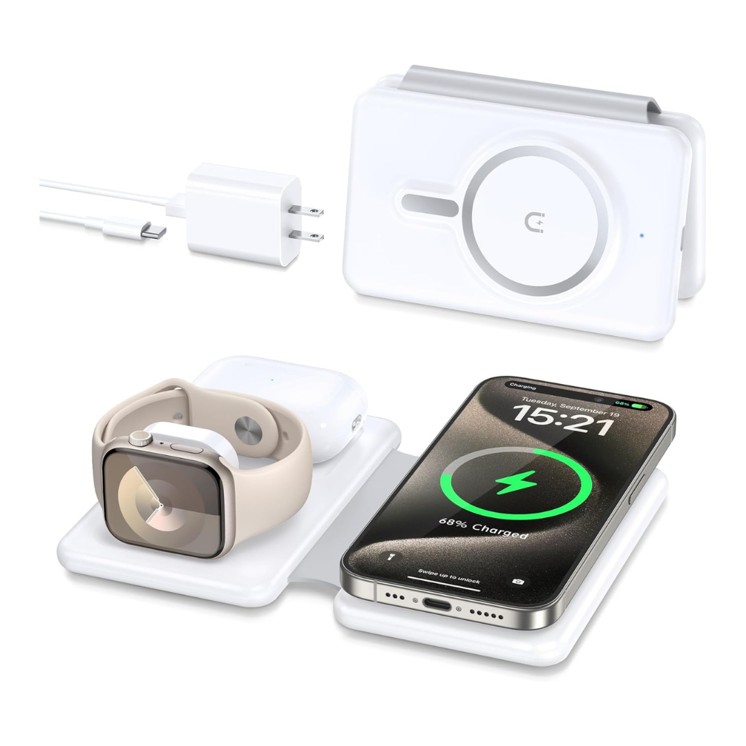 3 In 1 Magnetic Wireless Travel Charging Station