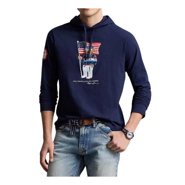 Polo Ralph Lauren Men's Team USA Polo Bear Graphic Hooded T-Shirt