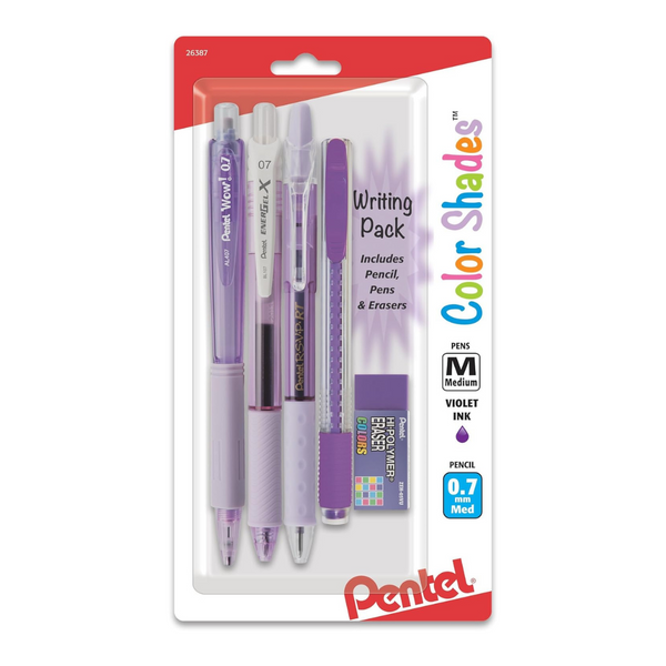 Pentel Color Shades Writing Pack (Pastel Violet)