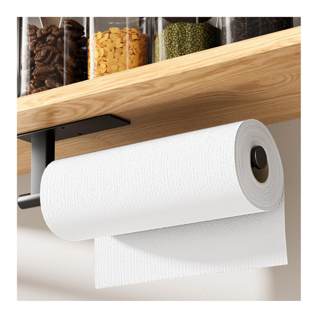 Kitsure Sturdy Under Cabinet Paper Towel Holder