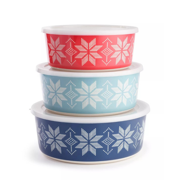 The Cellar 3-Piece Nesting Food Containers & Lids Set