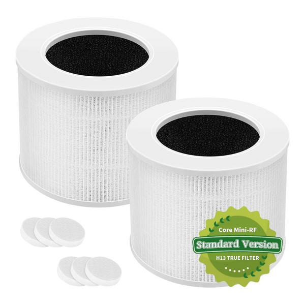 2-Pack 3-In-1 H13 Mini Replacement HEPA Filter for Levoit Air Purifier