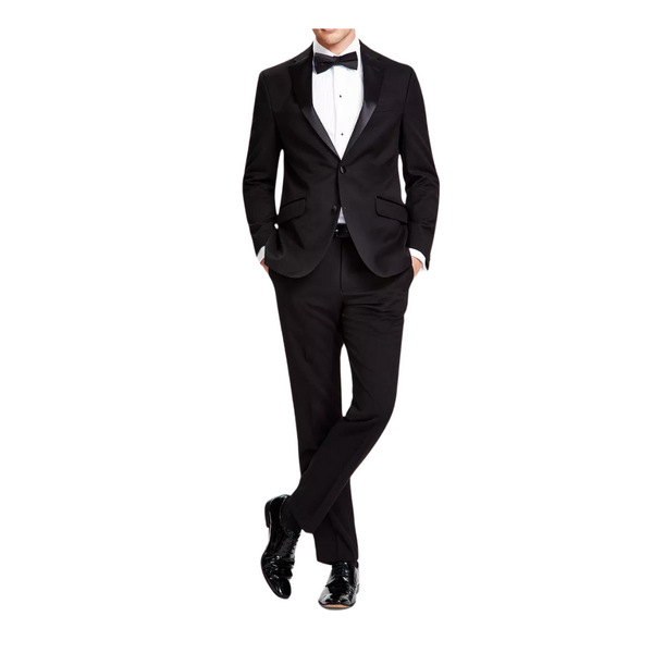 Kenneth Cole Reaction Men's Slim-Fit Ready Flex Tuxedo Suit (Black)